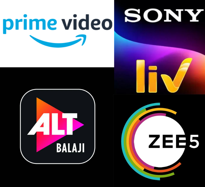 Prime Video Sony Liv Zee 5 & Alt Balaji Private Combo 2 Year